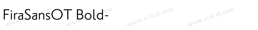 FiraSansOT Bold字体转换